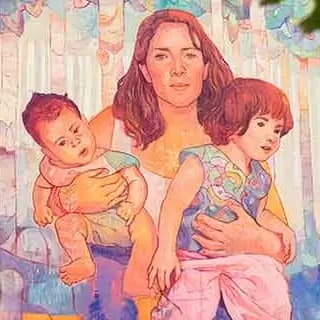 Mutter mit Kindern